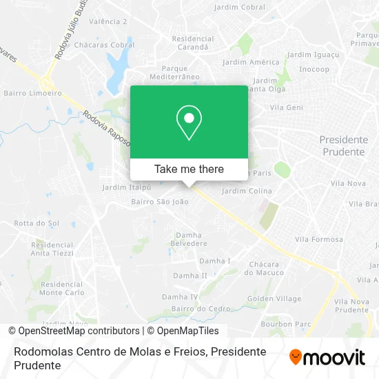 Rodomolas Centro de Molas e Freios map