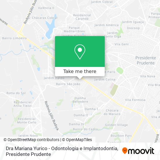 Dra Mariana Yurico - Odontologia e Implantodontia map