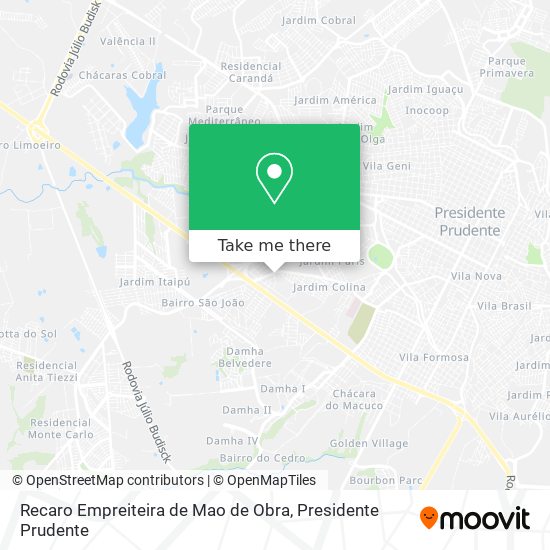 Recaro Empreiteira de Mao de Obra map