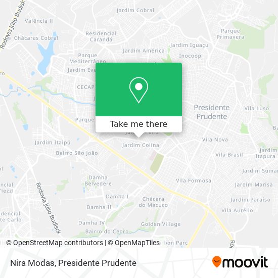 Nira Modas map