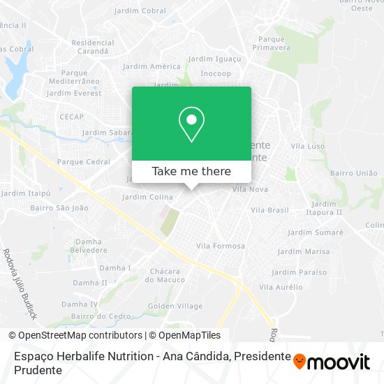 Espaço Herbalife Nutrition - Ana Cândida map