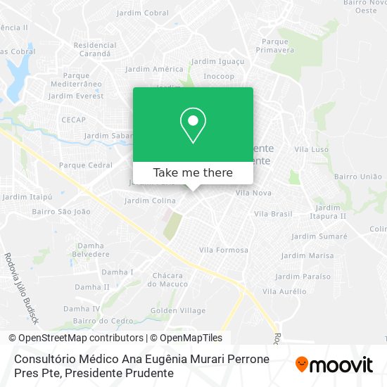 Consultório Médico Ana Eugênia Murari Perrone Pres Pte map