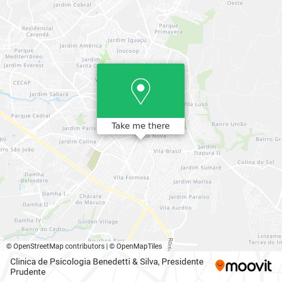 Clinica de Psicologia Benedetti & Silva map
