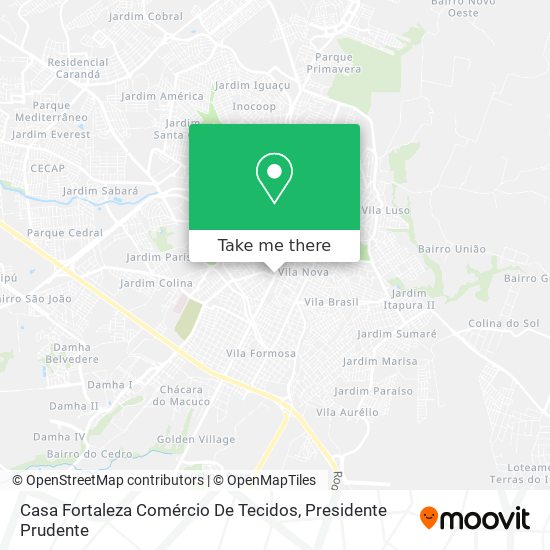 Casa Fortaleza Comércio De Tecidos map