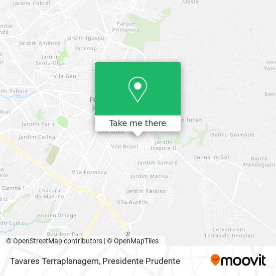 Tavares Terraplanagem map