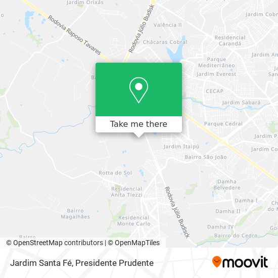 Jardim Santa Fé map