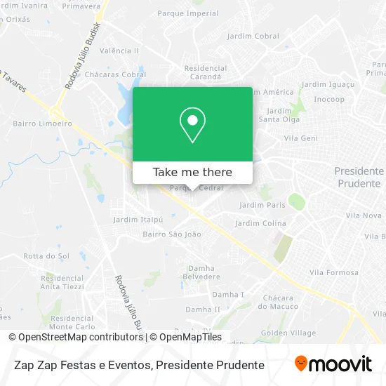 Zap Zap Festas e Eventos map