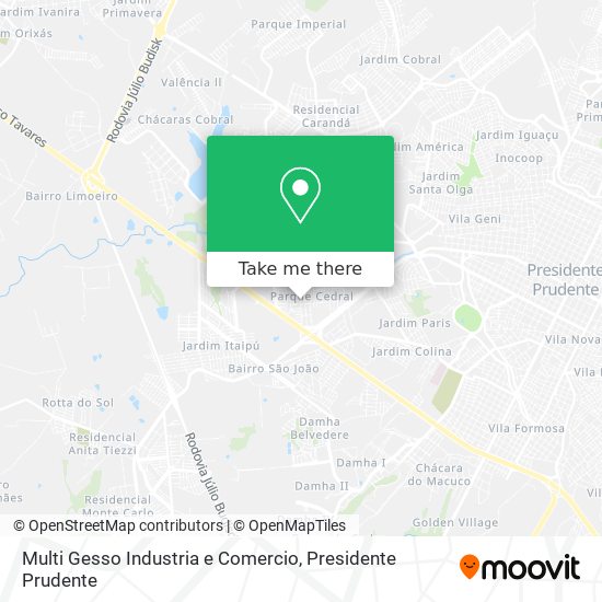 Multi Gesso Industria e Comercio map