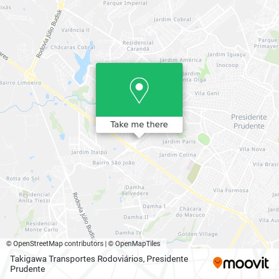 Takigawa Transportes Rodoviários map