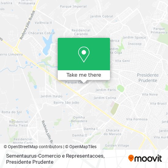 Sementaurus-Comercio e Representacoes map