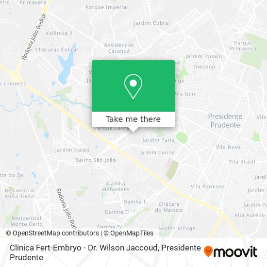Clínica Fert-Embryo - Dr. Wilson Jaccoud map