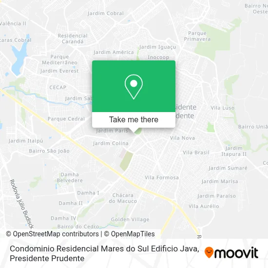 Condominio Residencial Mares do Sul Edificio Java map