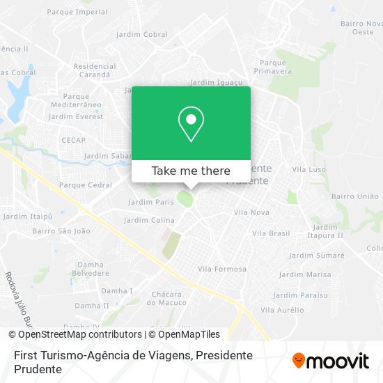 First Turismo-Agência de Viagens map