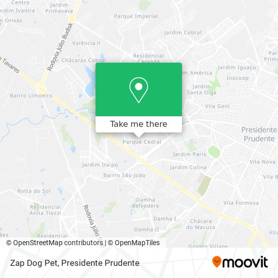 Zap Dog Pet map
