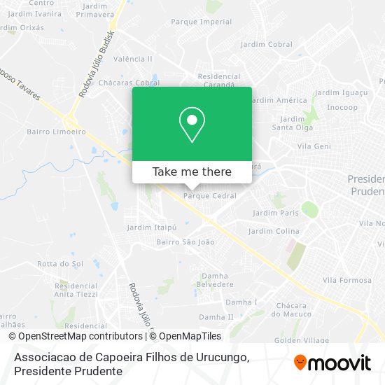 Associacao de Capoeira Filhos de Urucungo map