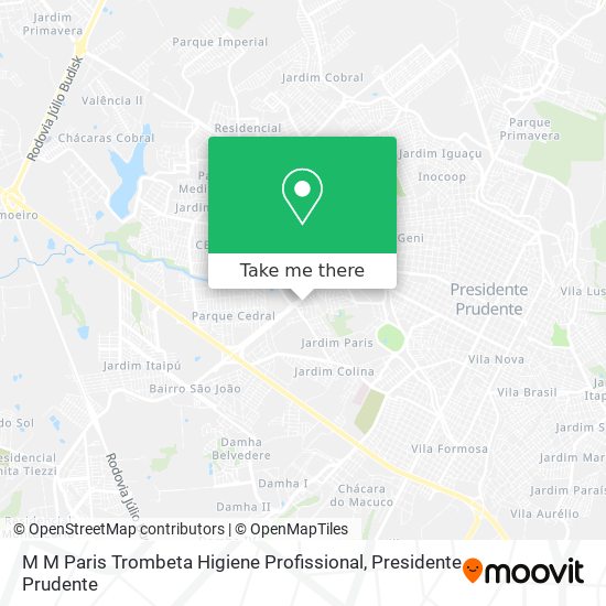 M M Paris Trombeta Higiene Profissional map