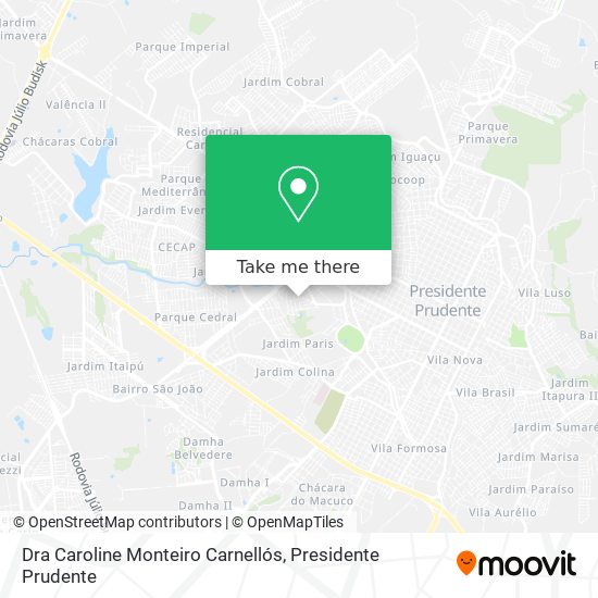 Dra Caroline Monteiro Carnellós map
