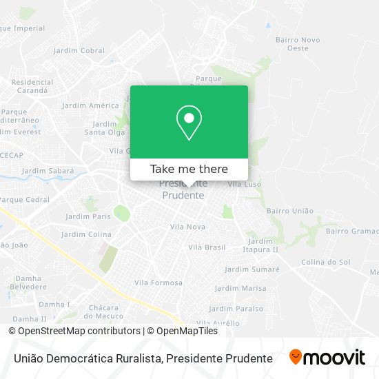 União Democrática Ruralista map