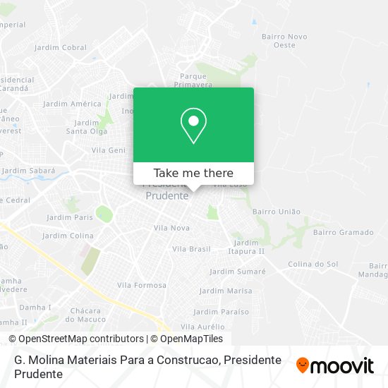 G. Molina Materiais Para a Construcao map