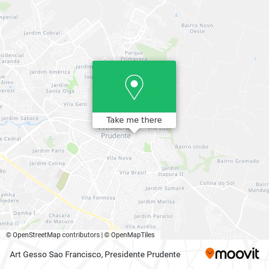 Art Gesso Sao Francisco map