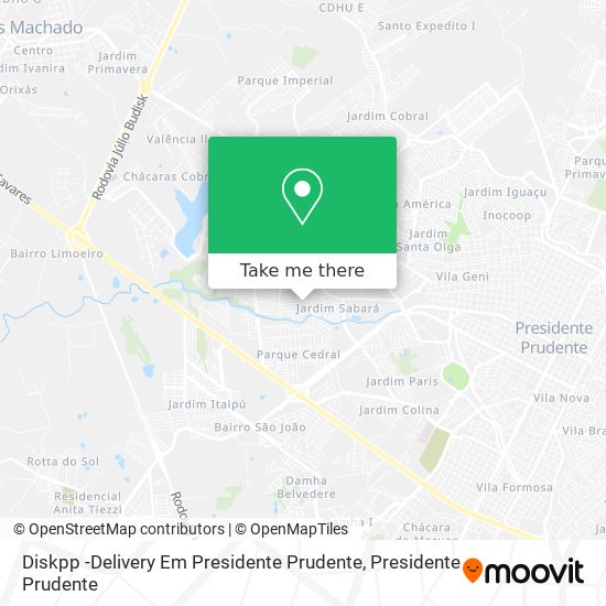 Diskpp -Delivery Em Presidente Prudente map