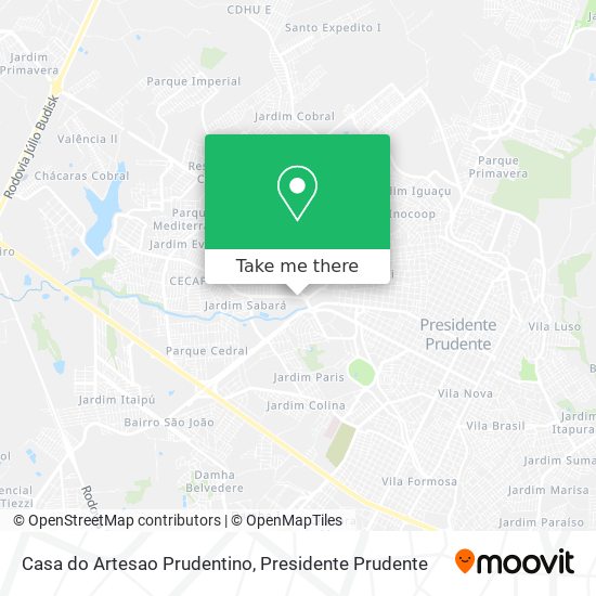 Casa do Artesao Prudentino map