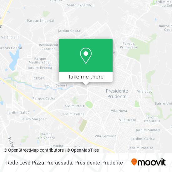 Rede Leve Pizza Pré-assada map