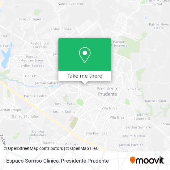Espaco Sorriso Clinica map