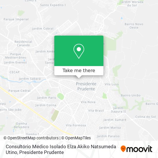 Consultório Médico Isolado Elza Akiko Natsumeda Utino map