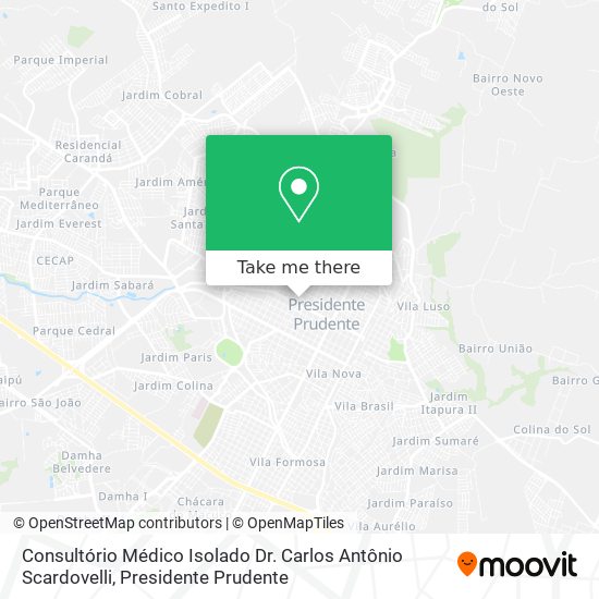Consultório Médico Isolado Dr. Carlos Antônio Scardovelli map