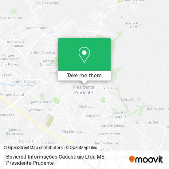 Bevicred Informações Cadastrais Ltda ME map