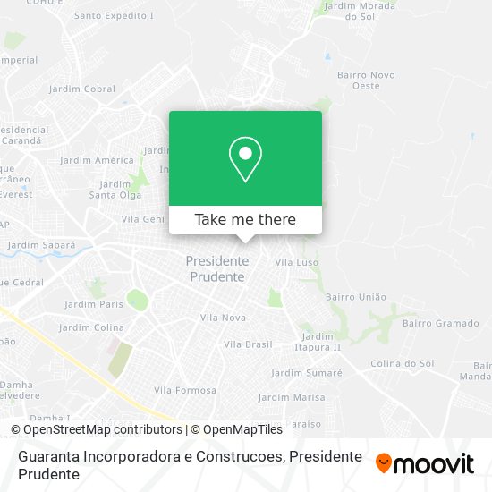 Guaranta Incorporadora e Construcoes map