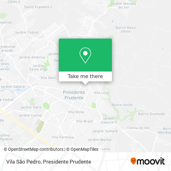 Vila São Pedro map