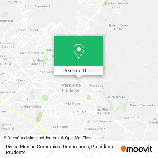 Divina Menina Comercio e Decoracoes map