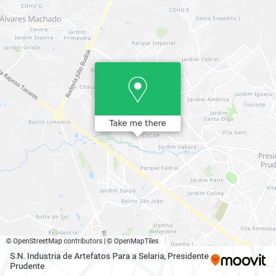 S.N. Industria de Artefatos Para a Selaria map