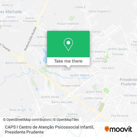 CAPS I Centro de Atenção Psicossocial Infantil map