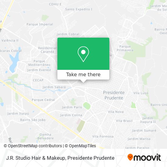 J.R. Studio Hair & Makeup map