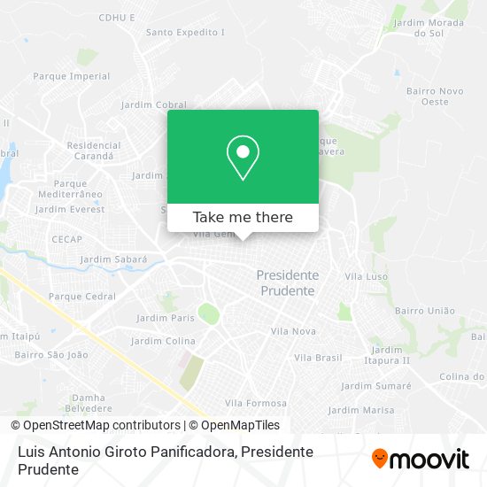 Luis Antonio Giroto Panificadora map