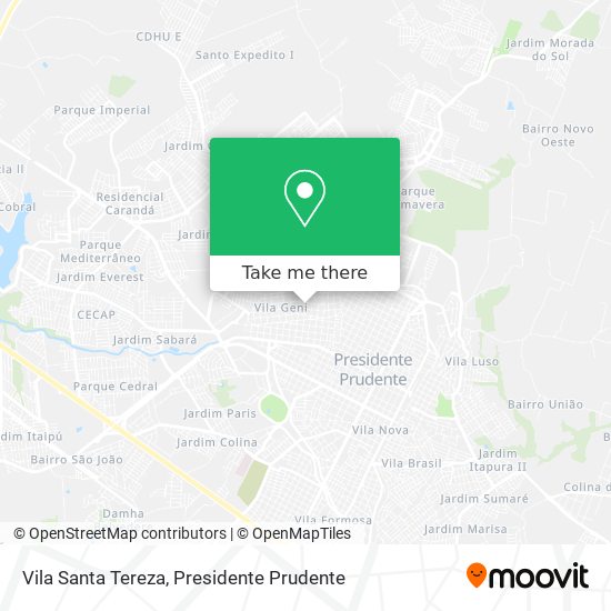 Vila Santa Tereza map