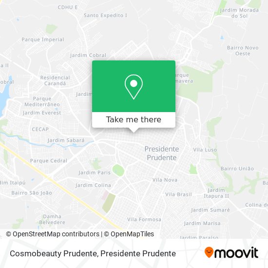 Cosmobeauty Prudente map