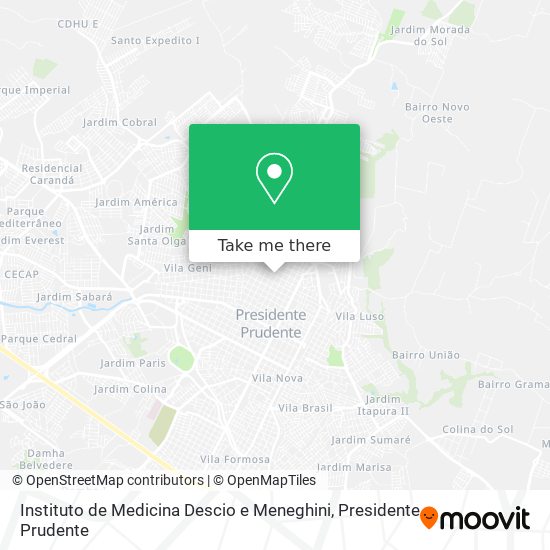 Instituto de Medicina Descio e Meneghini map