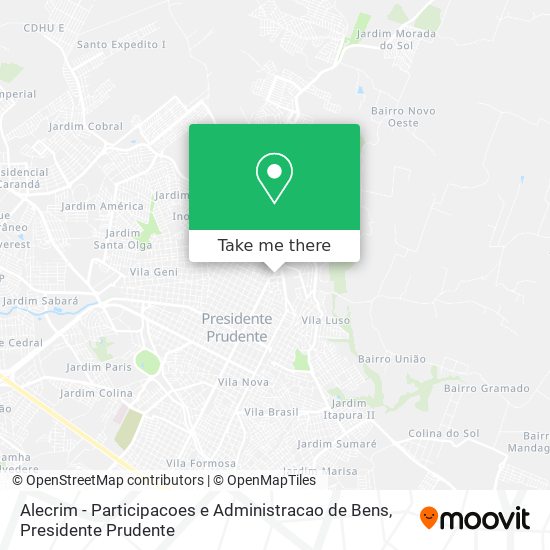 Alecrim - Participacoes e Administracao de Bens map