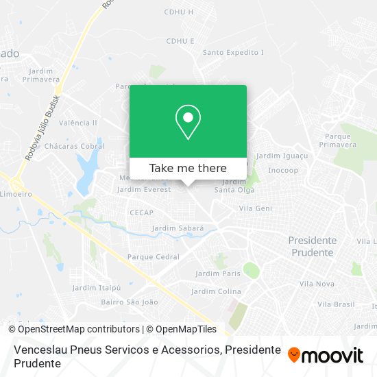 Venceslau Pneus Servicos e Acessorios map