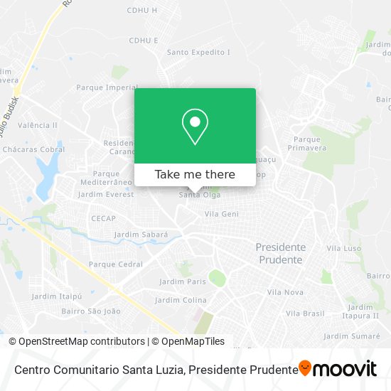 Centro Comunitario Santa Luzia map