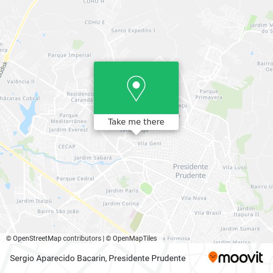 Sergio Aparecido Bacarin map