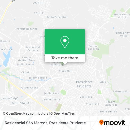 Residencial São Marcos map