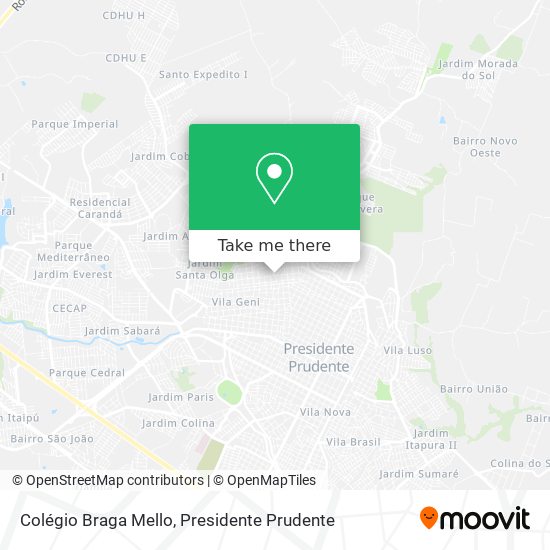 Colégio Braga Mello map
