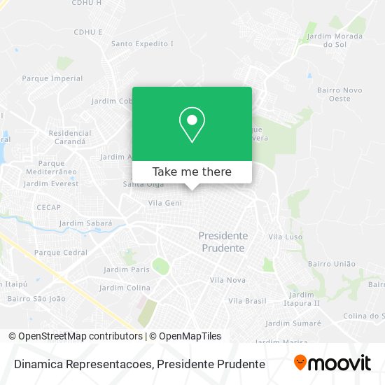 Dinamica Representacoes map