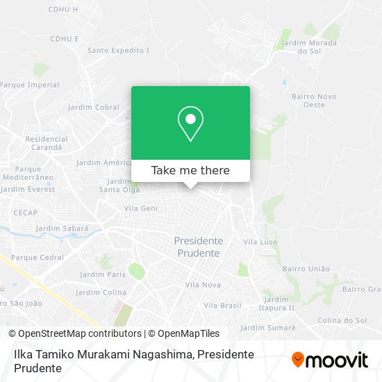 Ilka Tamiko Murakami Nagashima map