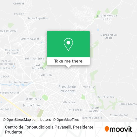 Centro de Fonoaudiologia Pavanelli map